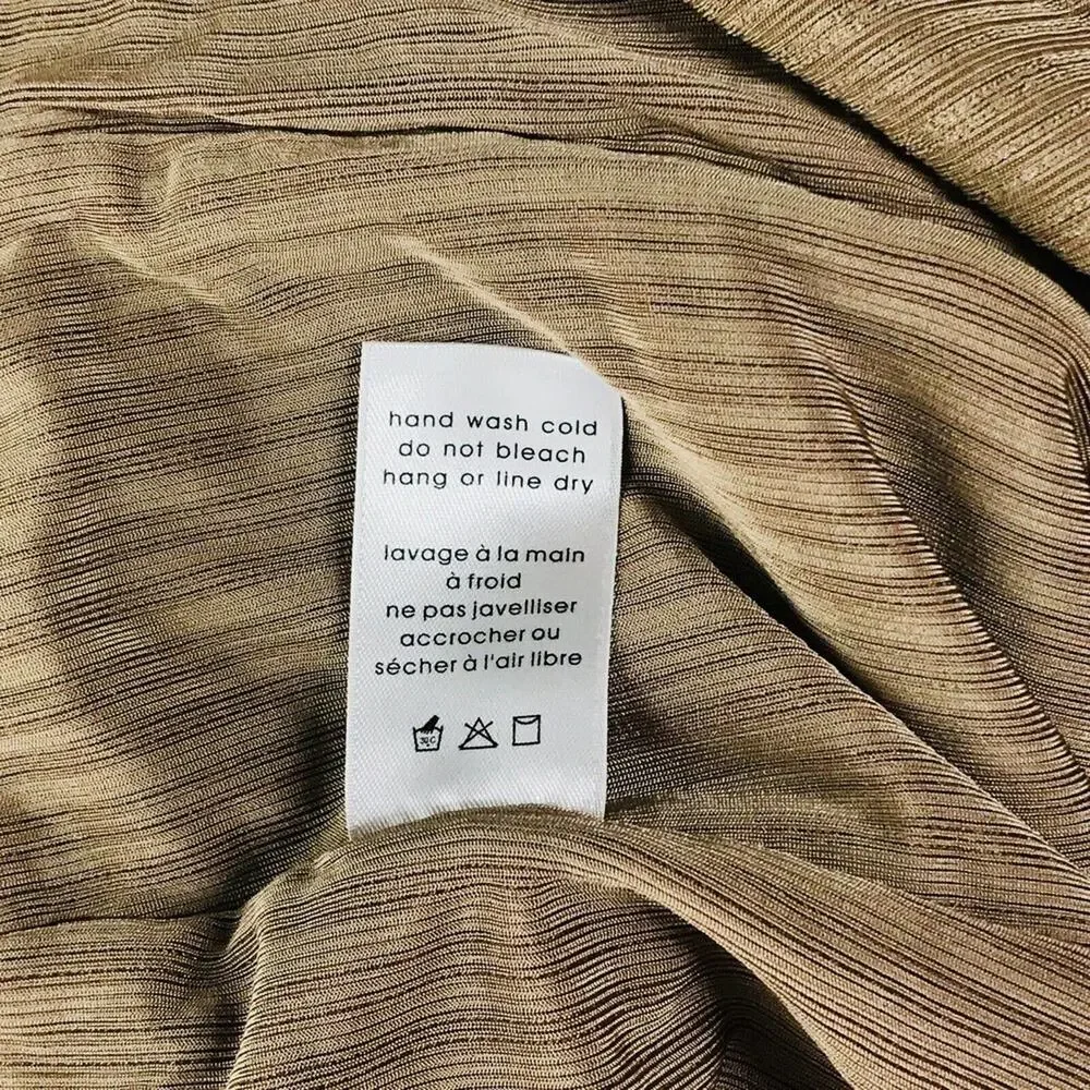 Naked Wardrobe Womens Large Mini Skirt Beige Ruched Detail High Rise Jersey CD28